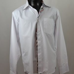 Burberry Mens White Button up Classic 16.5/41